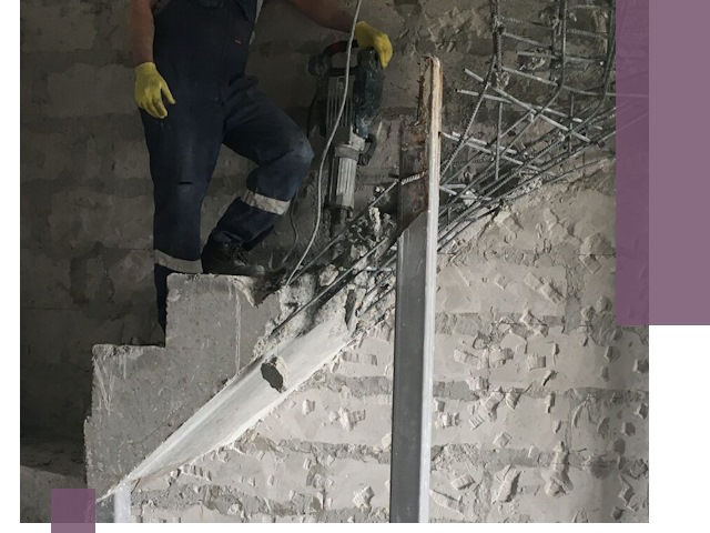 Демонтаж металлических и бетонных лестниц в Обнинске