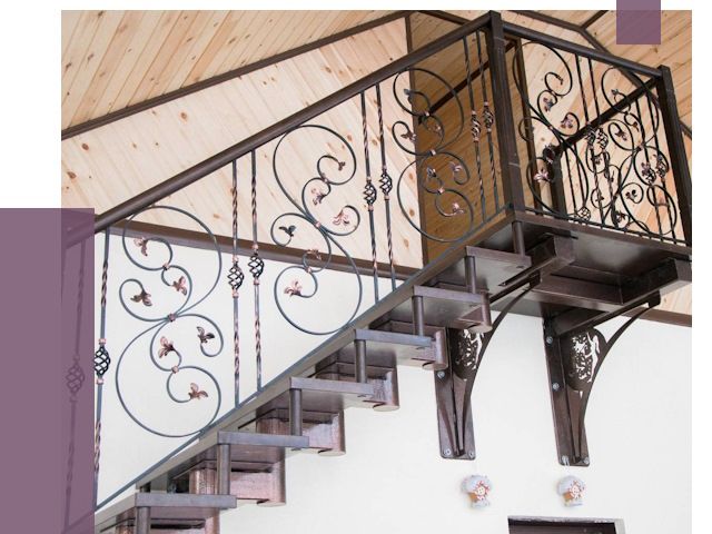 Кованые лестницы в Обнинске от 79170 руб. под ключ