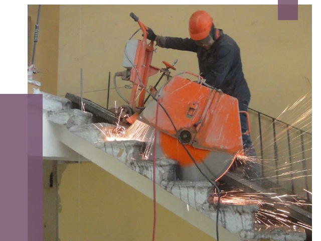 Демонтаж бетонных лестниц в Обнинске от 4568 руб. за м2 | ПРОЛЁТ-Бнн