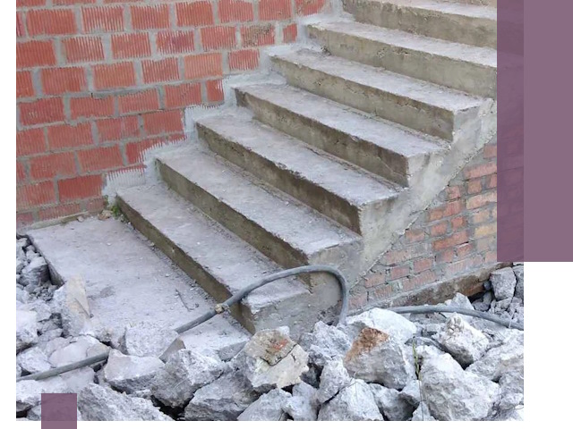 Демонтаж бетонных лестниц в Обнинске: быстро и безопасно