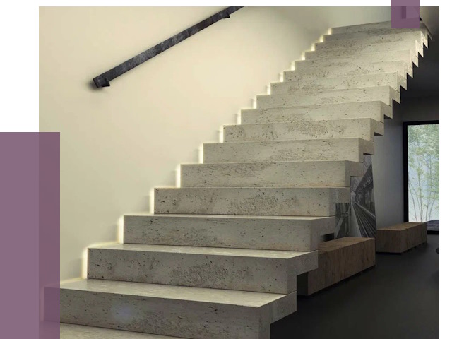 Облицовка бетонных лестниц в Обнинске от 4568 руб/м2 