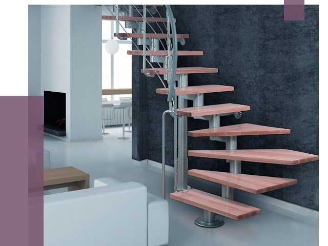 Модульные лестницы в Обнинске от 16748 руб. — купить в ПРОЛЁТ-Бнн