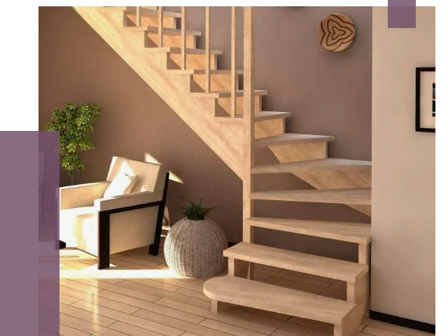 Изготовление Г-образных лестниц в Обнинске от 18778 руб. 