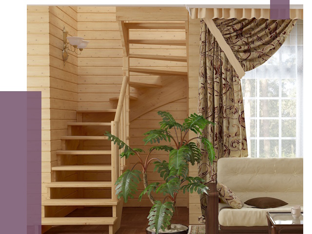 Лестницы для дачи в Обнинске от 75364 руб.  | ПРОЛЁТ-Бнн