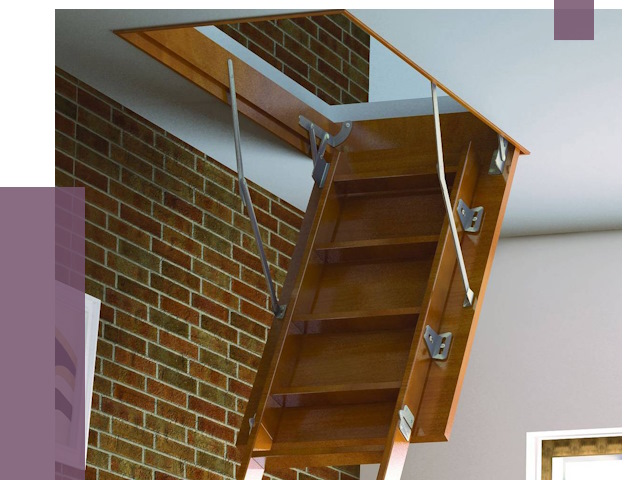 Установка чердачной лестницы в Обнинске от 7765 руб. | ПРОЛЁТ-Бнн