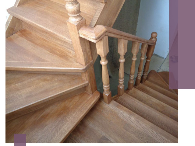 Дубовые лестницы под ключ в Обнинске: изготовление и монтаж