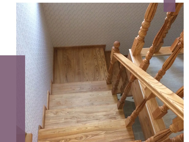 Сосновые лестницы в Обнинске под ключ от 8019 руб.  | ПРОЛЁТ-Бнн