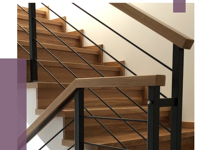Обшивка металлической лестницы деревом в Обнинске от 4314 руб. 
