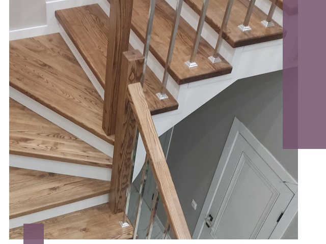 Обшивка металлических лестниц под ключ в Обнинске