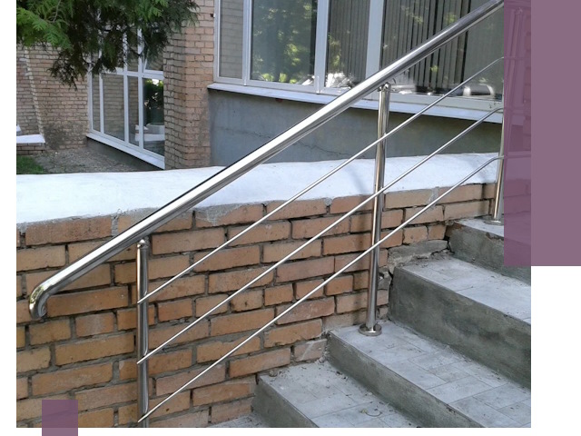 Перила из нержавеющей стали высокого качества в Обнинске