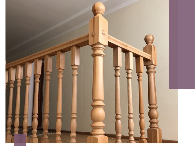 Деревянные перила на заказ в Обнинске: монтаж и изготовление