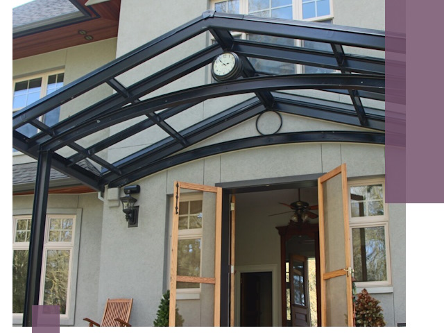 Изготовление и монтаж навесов и козырьков в Обнинске