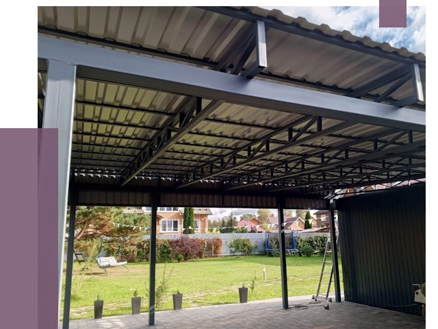 Монтаж навесов в Обнинске от 7308 руб. — установка навеса | ПРОЛЁТ-Бнн