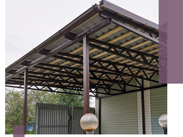 Навесы под ключ в Обнинске: изготовление, монтаж и гарантия