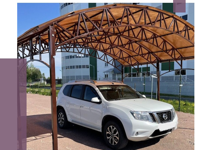 Недорогие навесы в Обнинске от 42630 руб.  | ПРОЛЁТ-Бнн