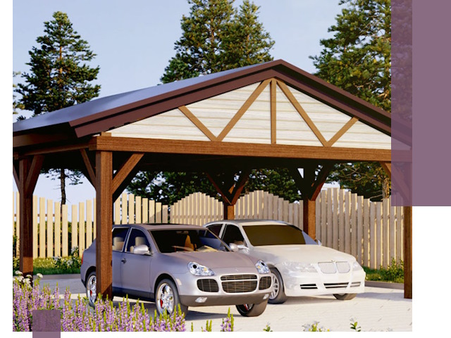 Навесы для автомобиля в Обнинске — изготовление и монтаж