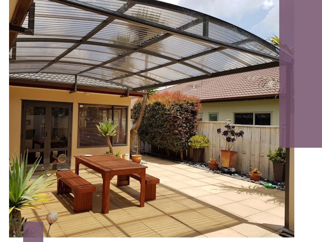 Навесы во двор под ключ в Обнинске — изготовление и монтаж