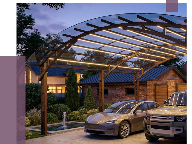 Металлические навесы в Обнинске от 12586 руб. под ключ — ПРОЛЁТ-Бнн