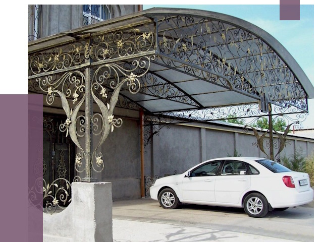 Кованые навесы в Обнинске от 14464 руб. | ПРОЛЁТ-Бнн
