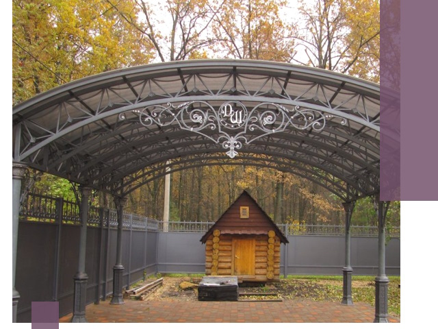 Кованые навесы премиум-класса под заказ в Обнинске