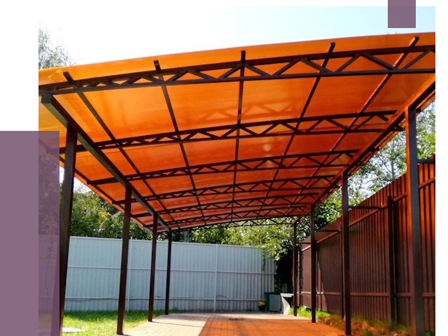 Односкатные навесы под ключ в Обнинске от 13043 руб. 