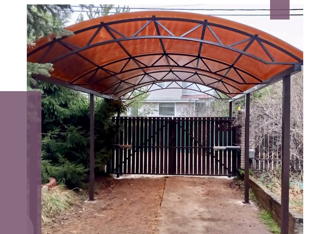 Арочные навесы в Обнинске от 12637 руб. — изготовление и монтаж | ПРОЛЁТ-Бнн