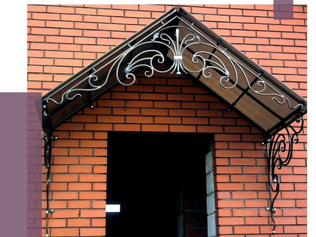 Металлические козырьки в Обнинске от 10607 руб. 