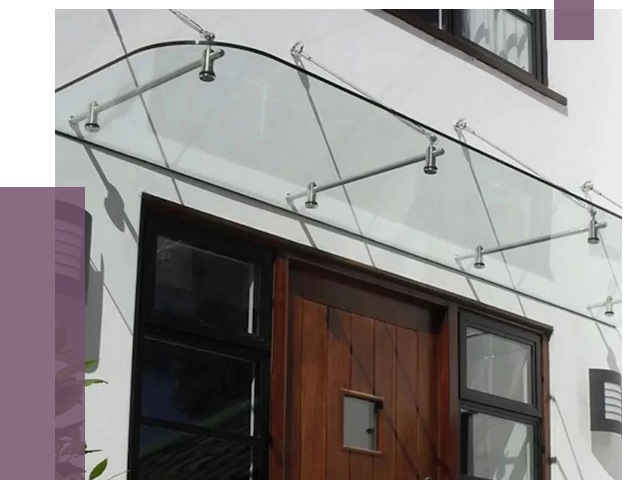 Стеклянные козырьки в Обнинске от 18778 руб. | ПРОЛЁТ-Бнн