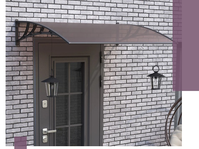 Недорогие козырьки и навесы под ключ в Обнинске