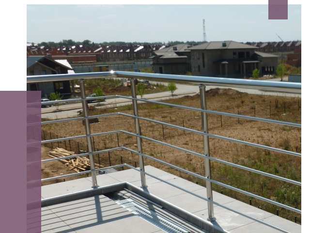 Парапеты из нержавеющей стали в Обнинске от 7917 руб. за м² | ПРОЛЁТ-Бнн