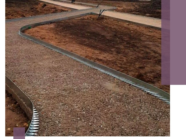 Металлические бордюры под ключ в Обнинске — изготовление и монтаж