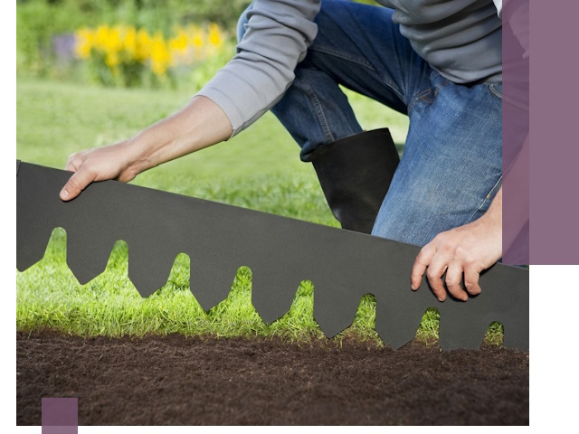 Металлические бордюры для газона в Обнинске — изготовление и монтаж