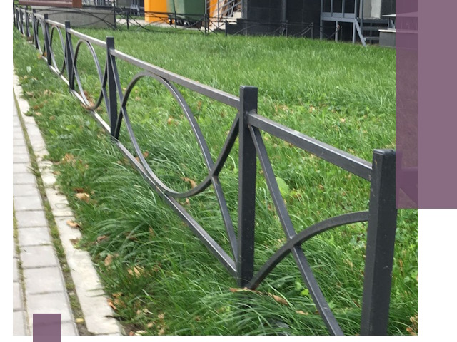 Газонные ограждения из металла в Обнинске — монтаж и продажа