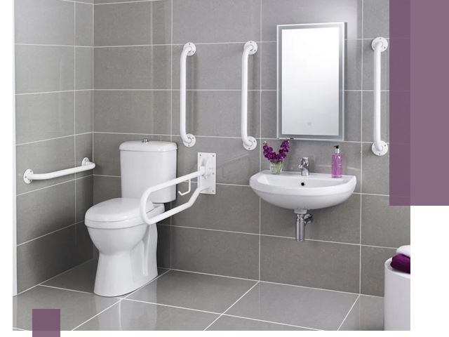 Поручни для санузлов в Обнинске: установка, ремонт и монтаж